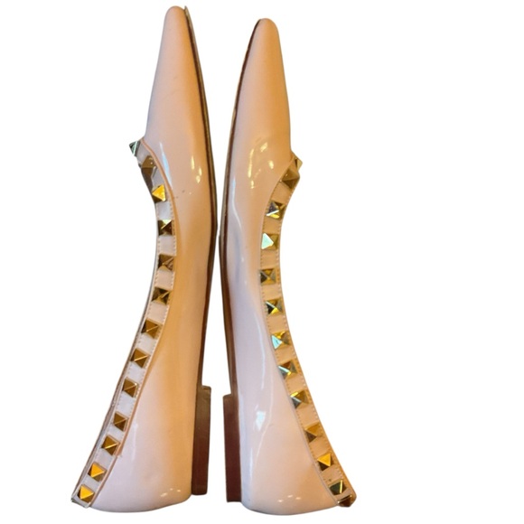 COMFITY Pale Pink RockStud Ballet Flats - Picture 4 of 10